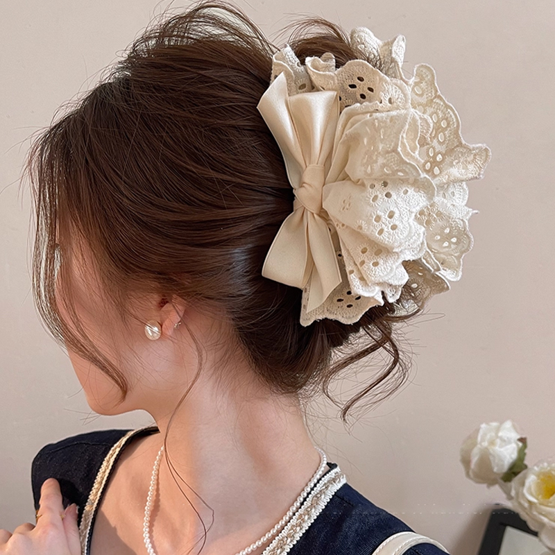 Women Accessories Sale - Hot Sale French Temperament Lace Bow