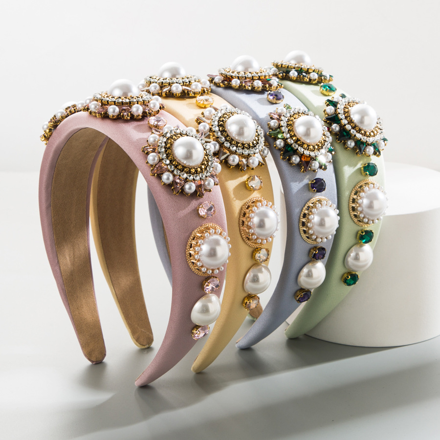 Women Accessories Wholesale China - Baroque Rhinestone Headband Hairband for Women