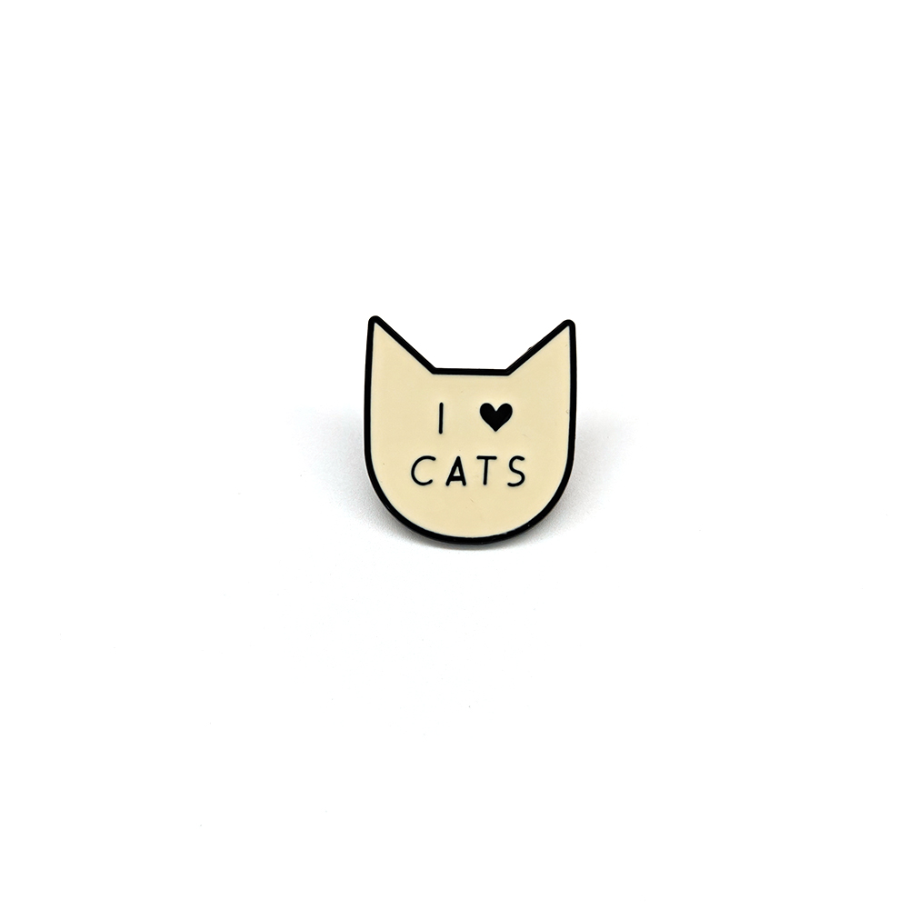 Cute Cartoon I Love Cat Brooch - Women Accessories Picture 评论和价格