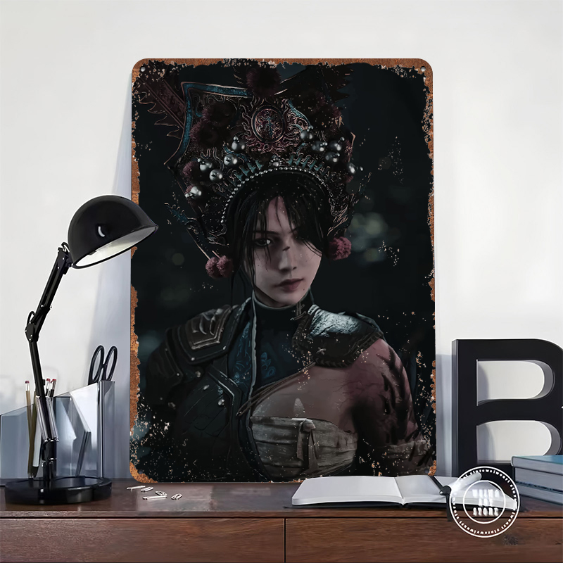 Warrior Woman With Ornate Head - Women Accessories Poster 评论和价格