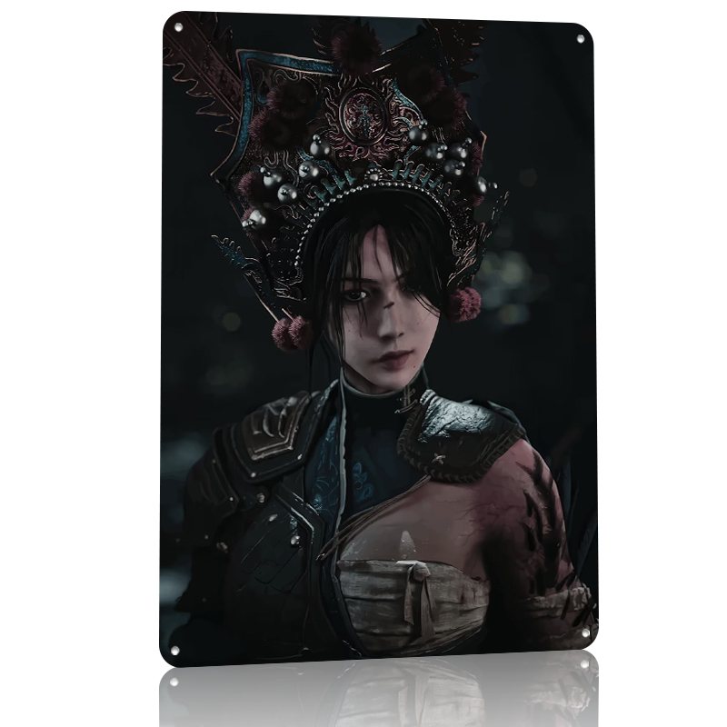 Warrior Woman With Ornate Head - Women Accessories Poster 评论和价格