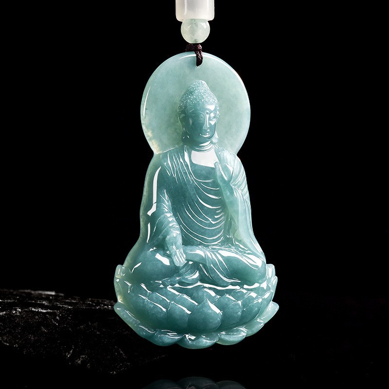 Natural Burmese Jadeite Buddha - Women'S Accessories Jewelry 评论和价格