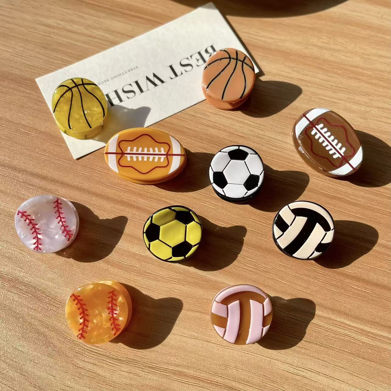 Cute Sport Ball Hair Clips for - Women'S Volleyball Accessories 评论和价格