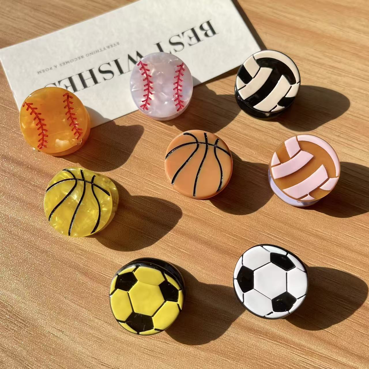 Cute Sport Ball Hair Clips for - Women'S Volleyball Accessories 评论和价格
