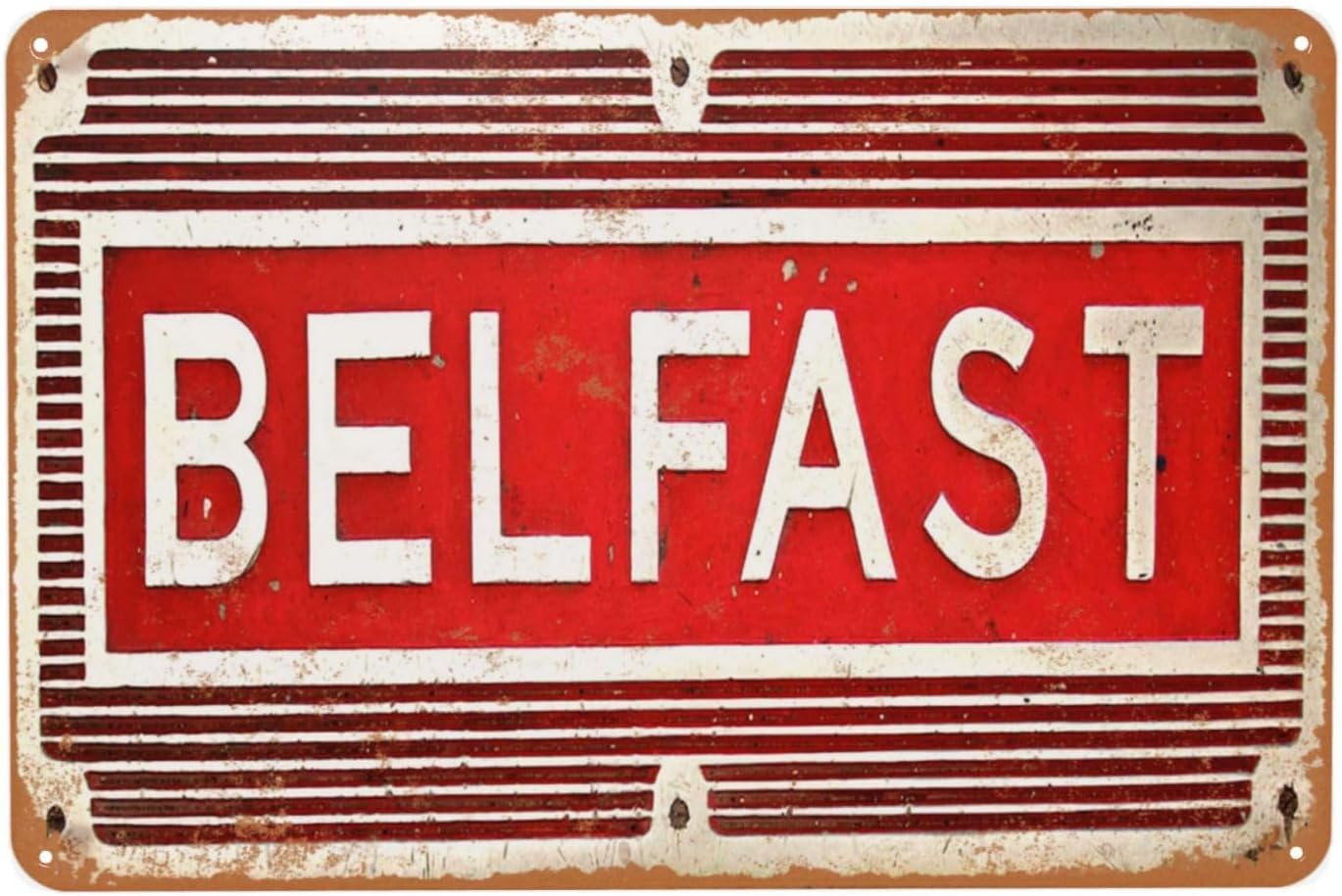 Vintage Metal Sign, Belfast Ti - Women Accessories Poster 评论和价格