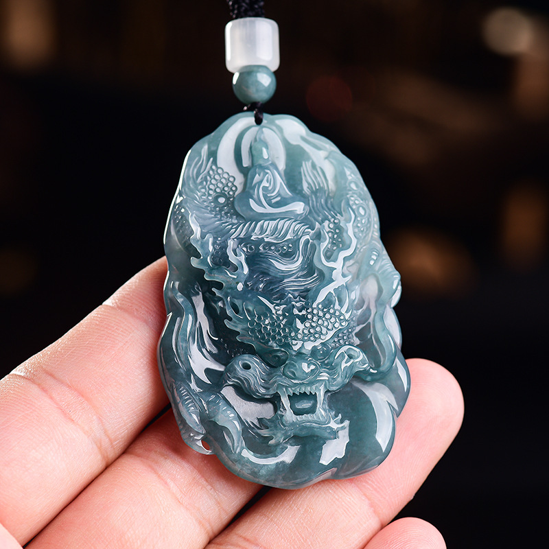 Natural Burmese Jadeite Dragon - Women'S Accessories Jewelry 评论和价格
