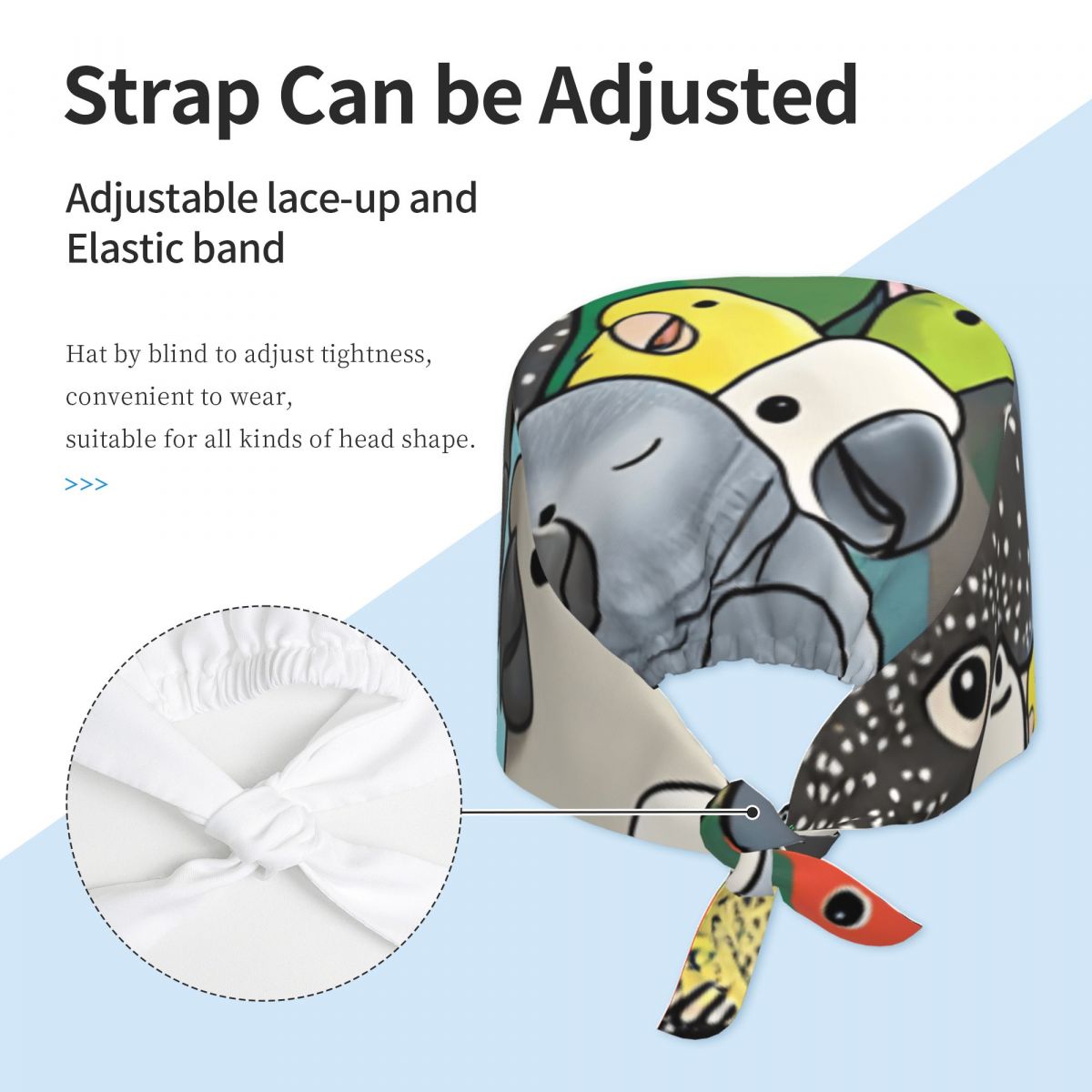 Scrub Caps Parrot Party Poster - Women Accessories Poster 评论和价格