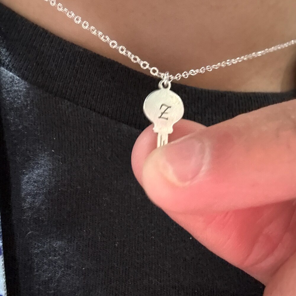 Custom Dainty Key Necklace Sta - Charm Necklace Dainty 评论和价格