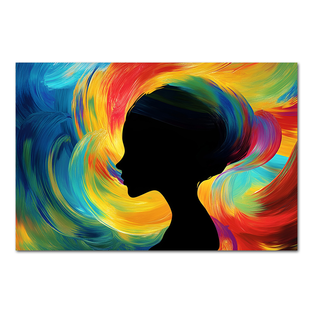 Colorful Artwork Abstract Woma - Women Accessories Poster 评论和价格