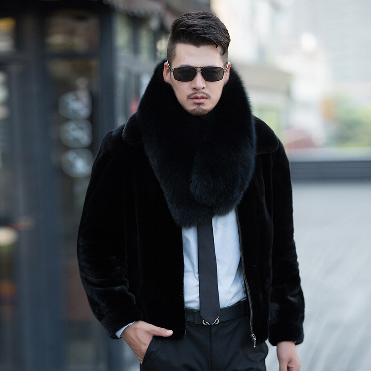 Genuine Fox Fur Scarf Winter A - Women Accessories Sale 评论和价格