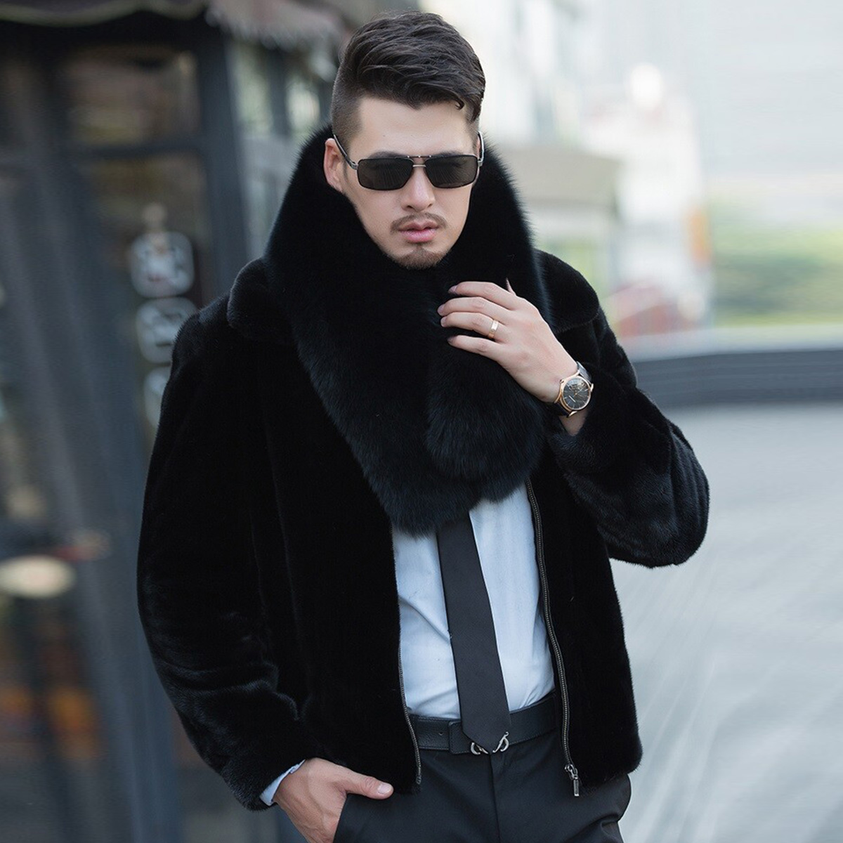 Genuine Fox Fur Scarf Winter A - Women Accessories Sale 评论和价格