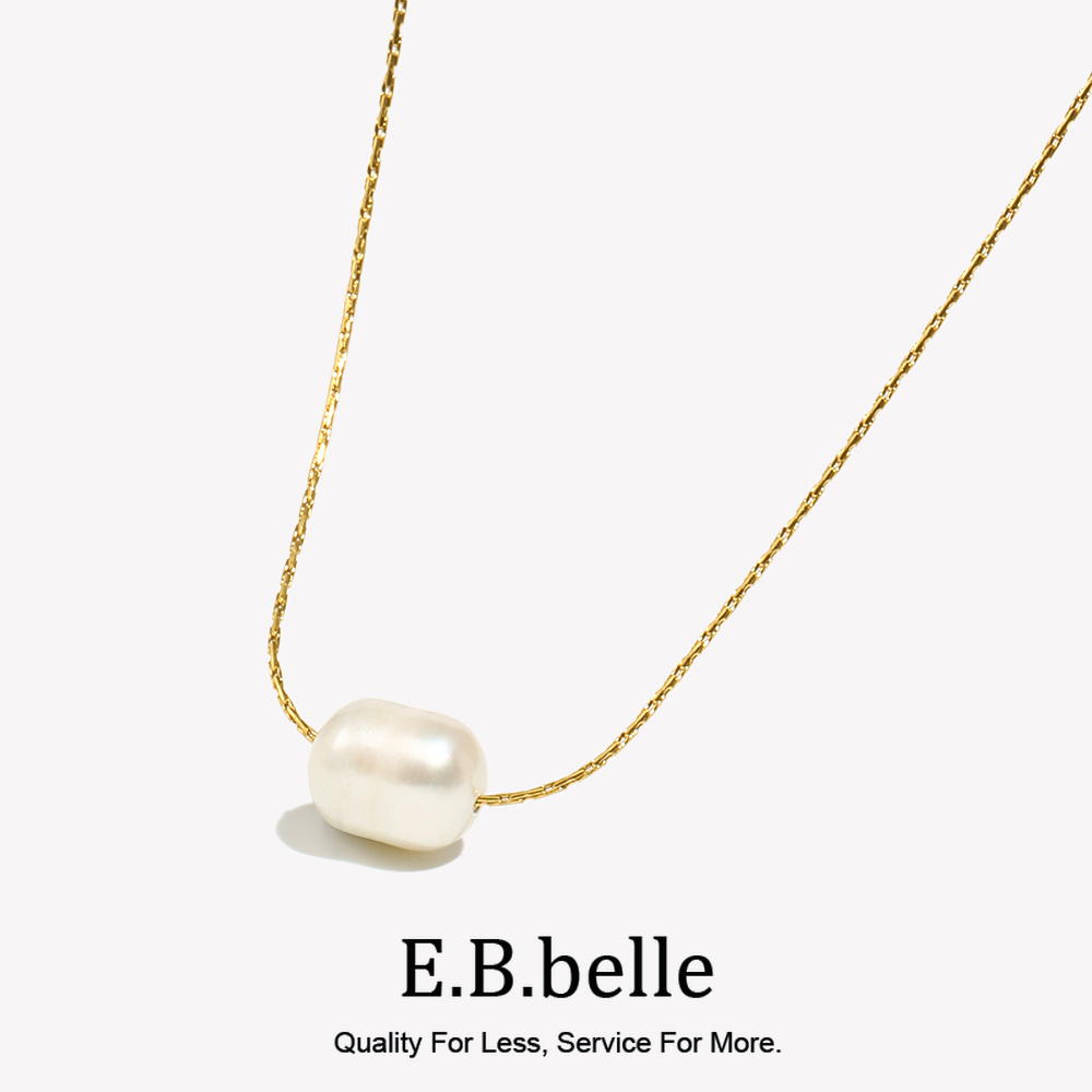 E.B.belle Minimalist Freshwate - Charm Necklace Dainty 评论和价格