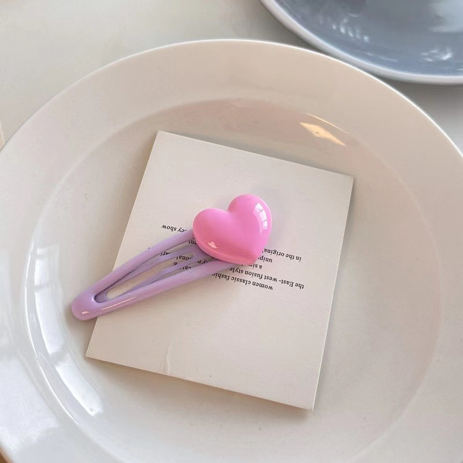 5pcs Cartoon Heart Hair Clips  - Women Accessories Wholesale China 评论和价格