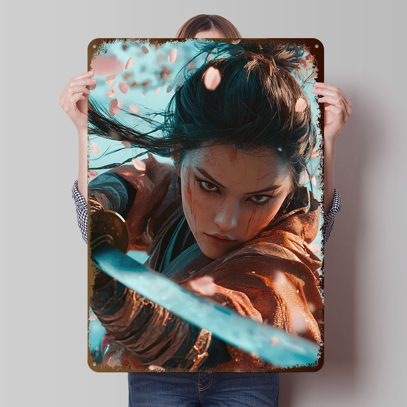Samurai Warrior Woman Poster C - Women Accessories Poster 评论和价格