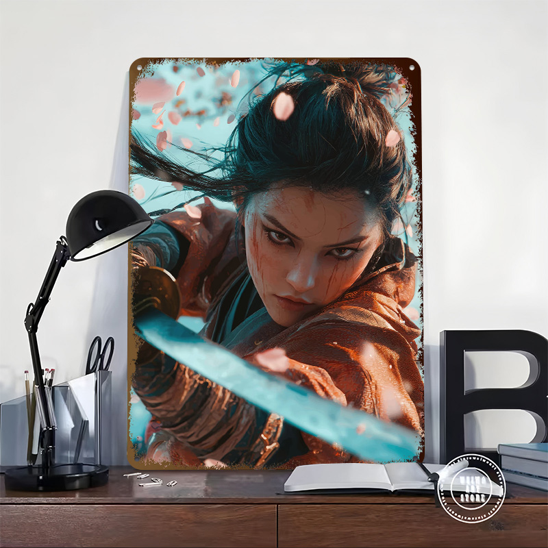 Samurai Warrior Woman Poster C - Women Accessories Poster 评论和价格