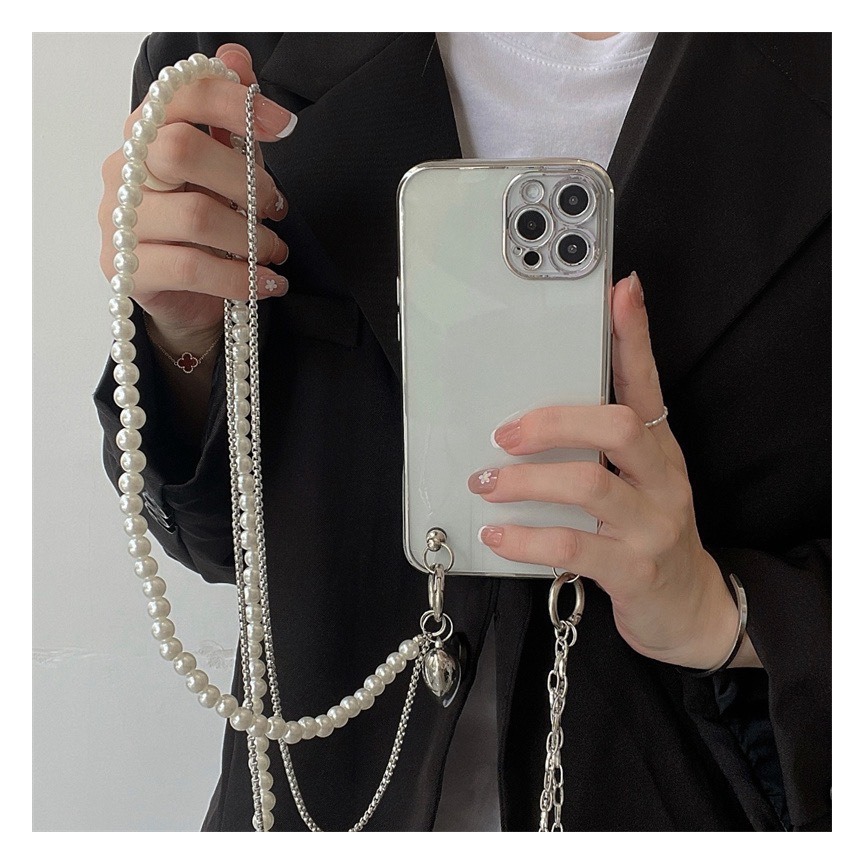 Long Pearl Phone Lanyard Handm - Women Accessories Picture 评论和价格