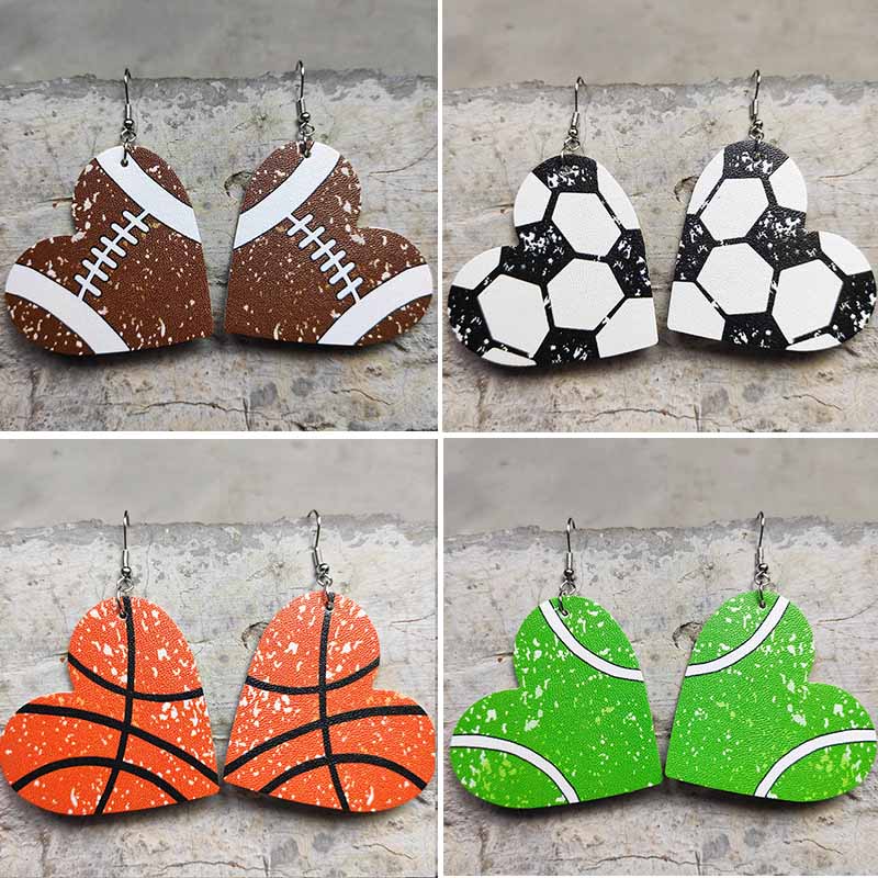 Heart PU Leather Baseball Dang - Women'S Volleyball Accessories 评论和价格