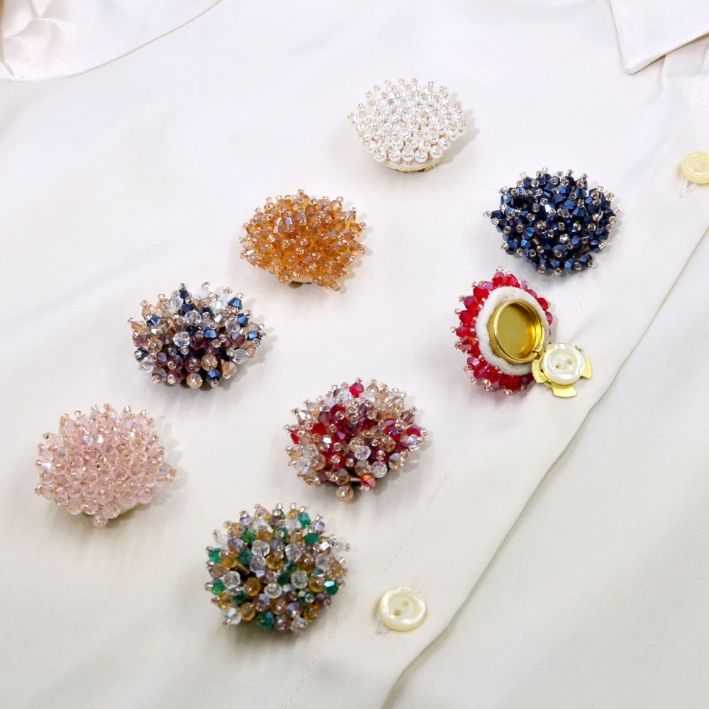 2PCS Elegant Button Covers Han - Women'S Accessories Jewelry 评论和价格