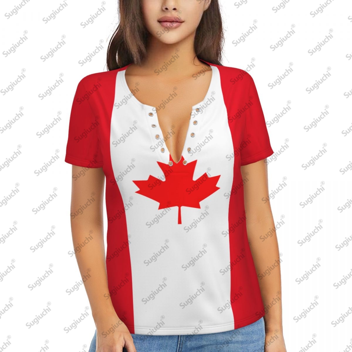 2025 Canada Flag Sexy Deep V N - Women'S Accessories Canada 评论和价格