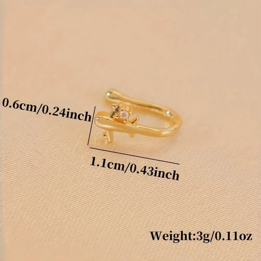 1PC Airplane Design No Piercin - Women Accessories Sale 评论和价格