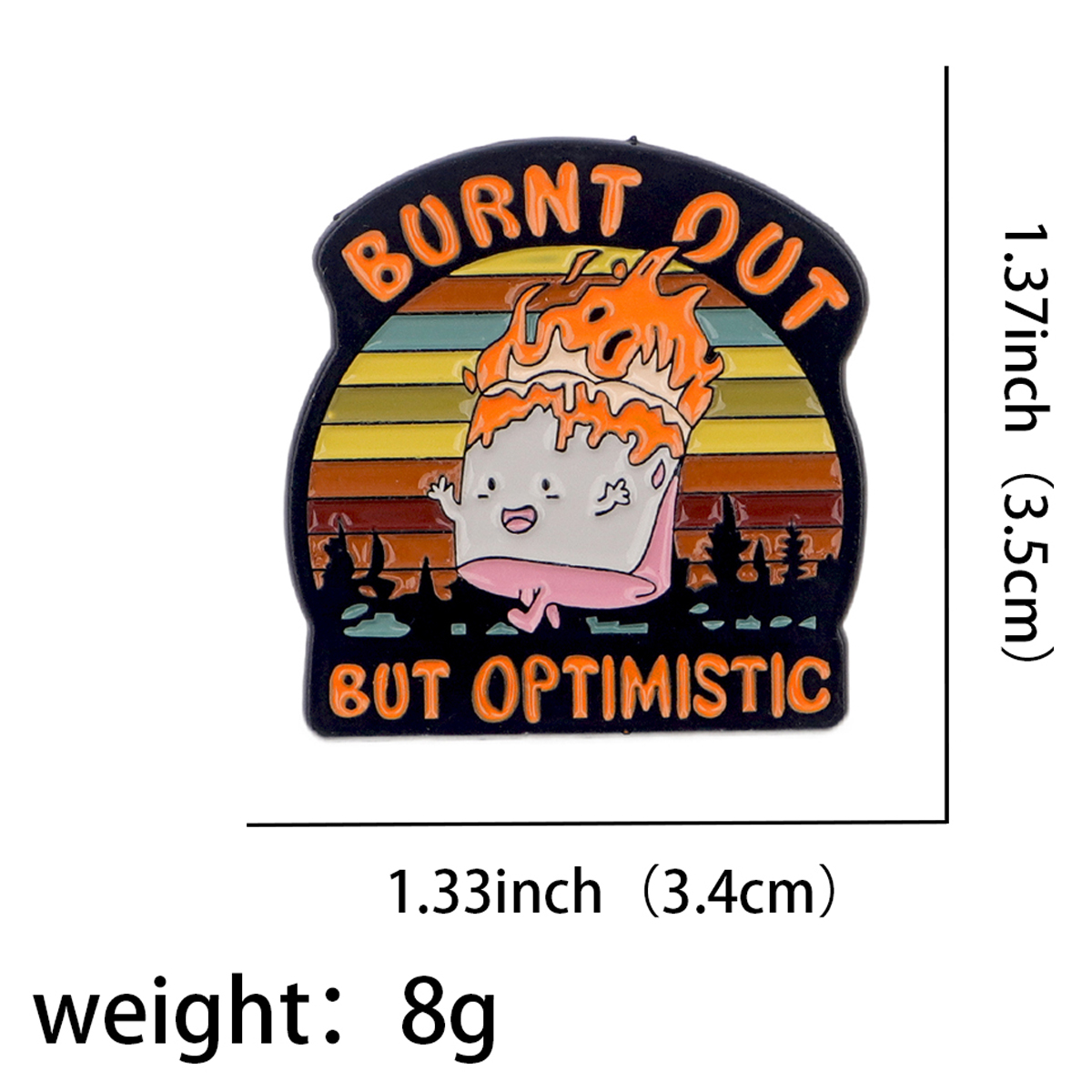 Fire Badges Enamel Pin Brooche - Women Accessories Picture 评论和价格