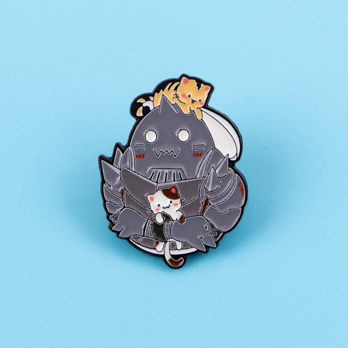 Cute Cat Enamel Pin Manga Anim - Women Accessories Picture 评论和价格