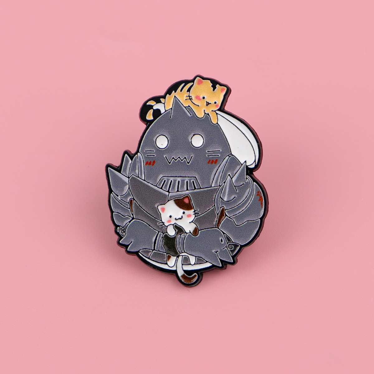 Cute Cat Enamel Pin Manga Anim - Women Accessories Picture 评论和价格