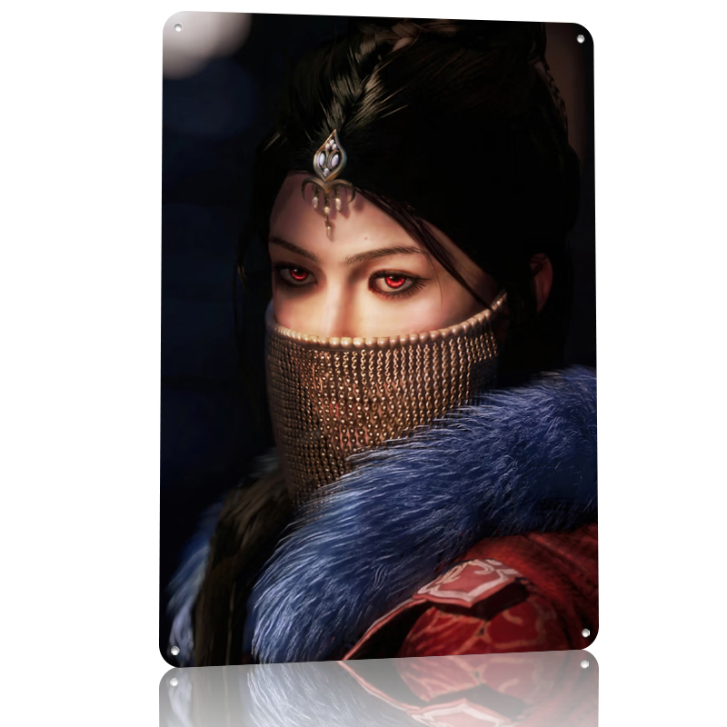 Mysterious Woman With Red Eyes - Women Accessories Poster 评论和价格
