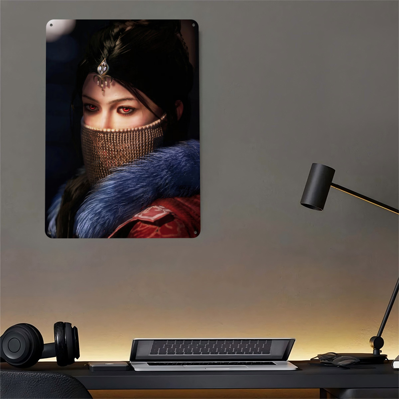 Mysterious Woman With Red Eyes - Women Accessories Poster 评论和价格