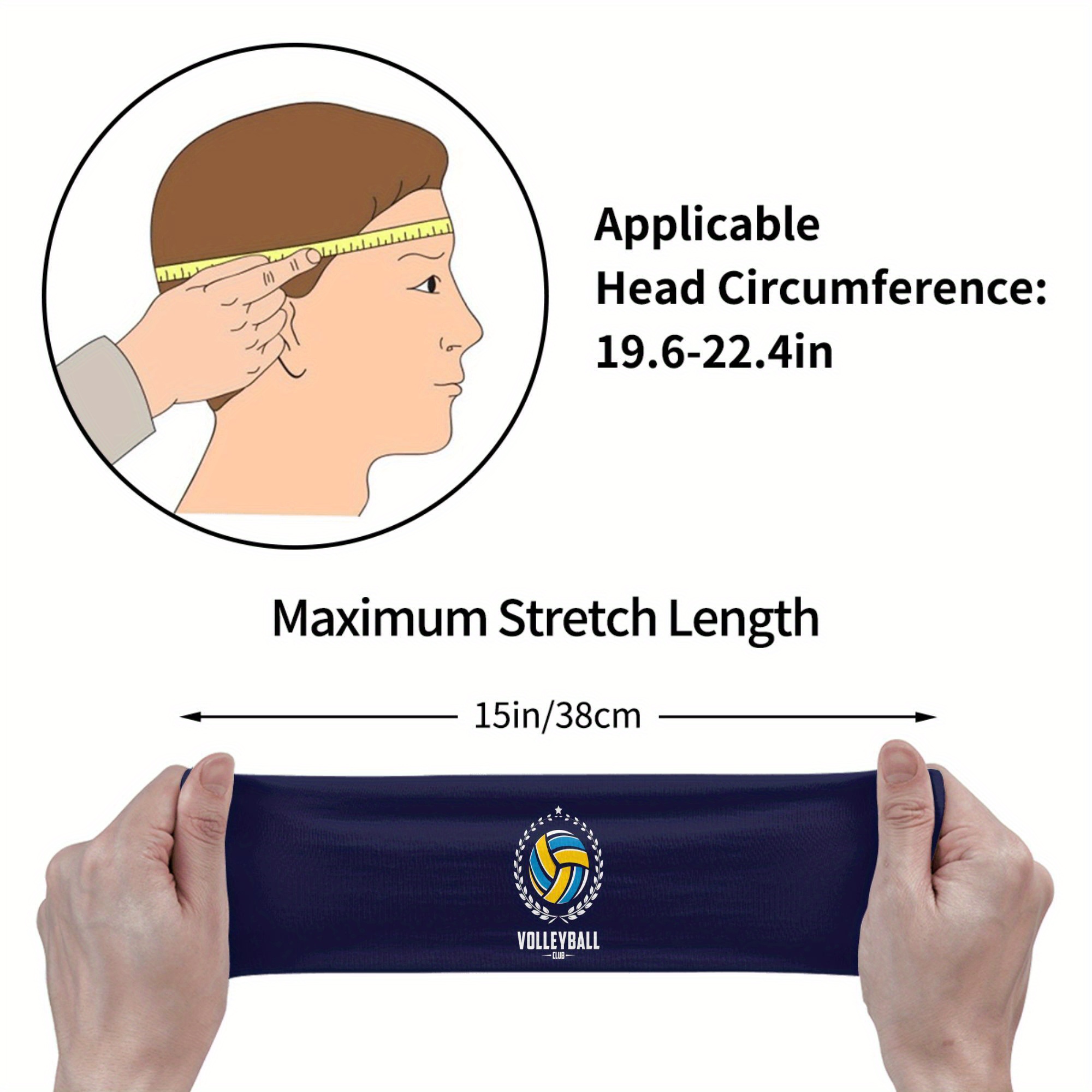 Volleyball Club Headband Navy  - Women'S Volleyball Accessories 评论和价格