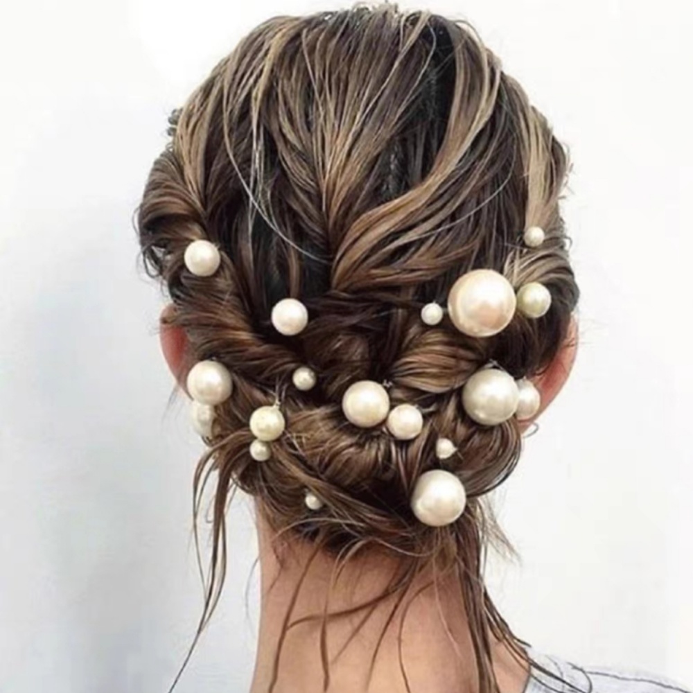 Pearl Crystal Hair Pins Comb S - Women Accessories Wholesale 评论和价格