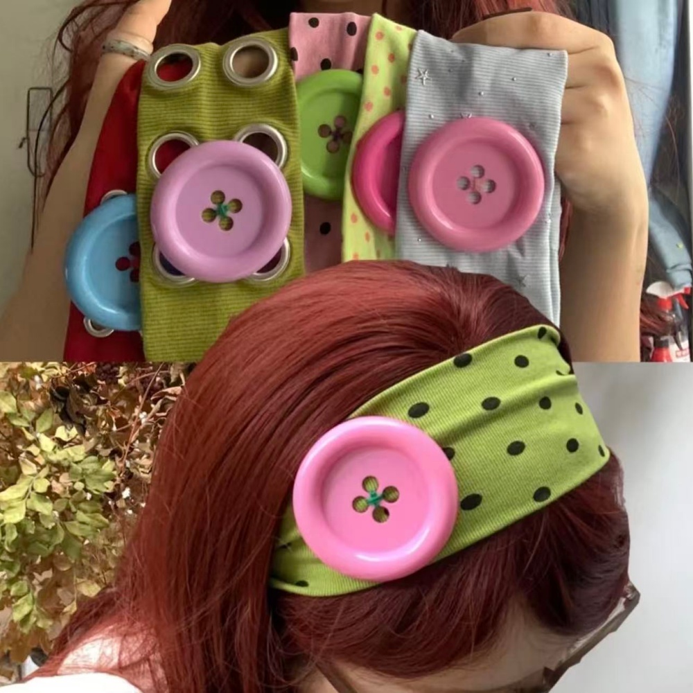 Y2K Subculture Large Button Po - Women'S Yoga Accessories 评论和价格