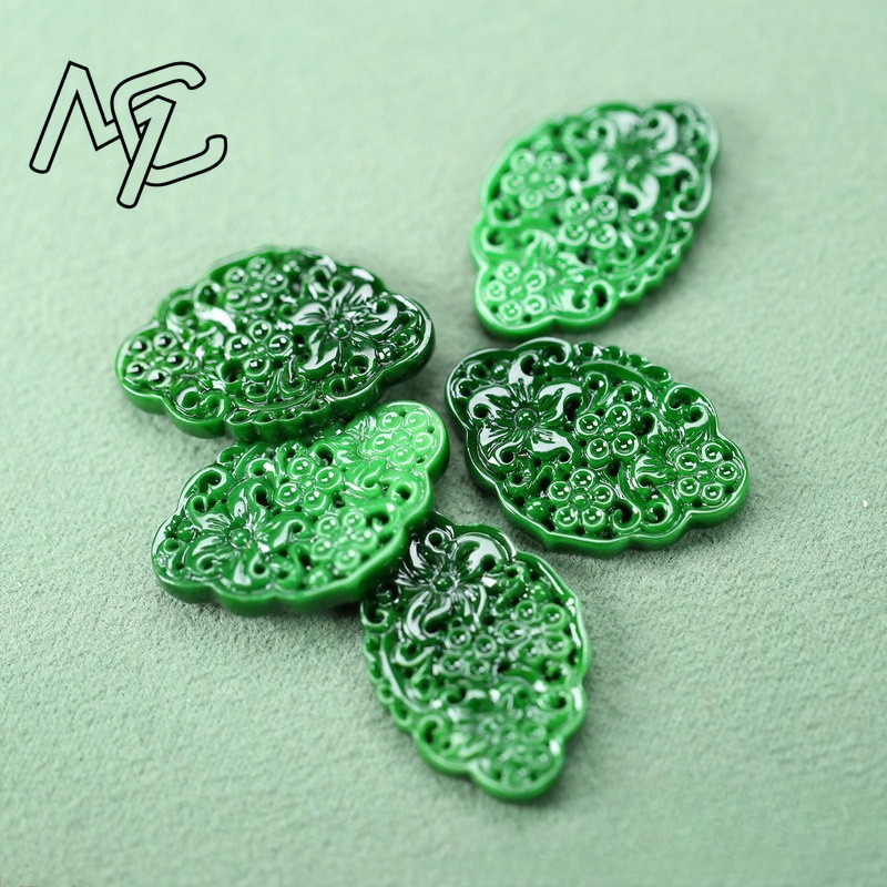 2pcs DIY Natural Dry Green Eme - Women'S Accessories Jewelry 评论和价格