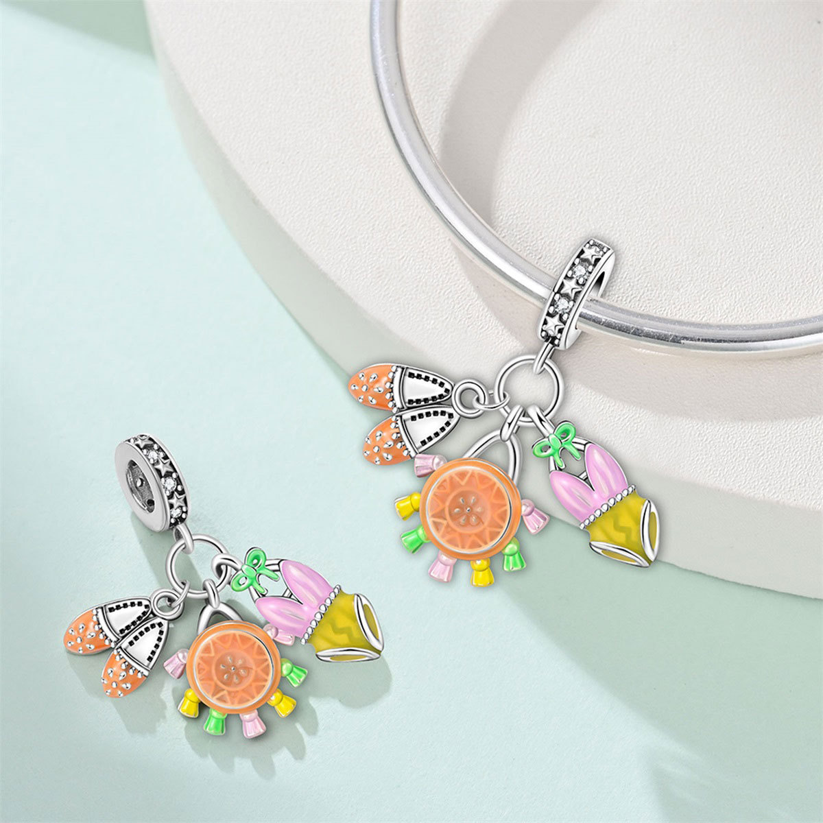 Original Charms Silver Plated  - Women'S Volleyball Accessories 评论和价格