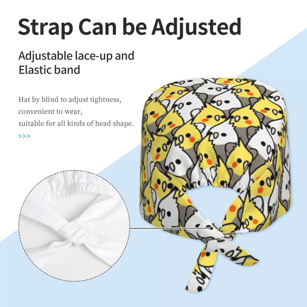 Scrub Caps Too Many Birds Cock - Women Accessories Poster 评论和价格