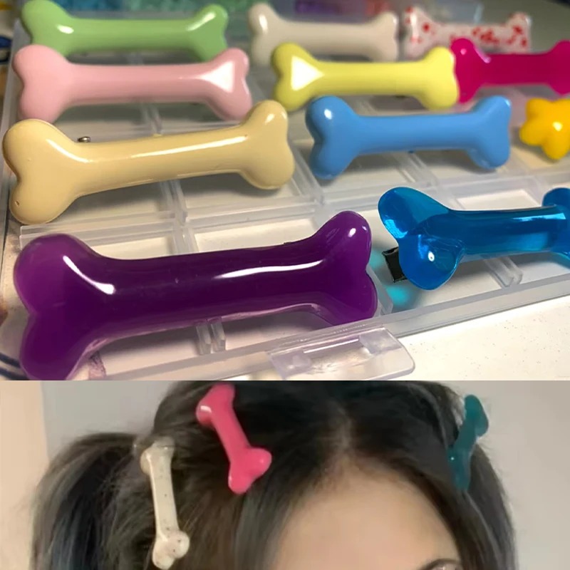 Colorful Bone Hair Clip Cute Y - Women Accessories Wholesale China 评论和价格
