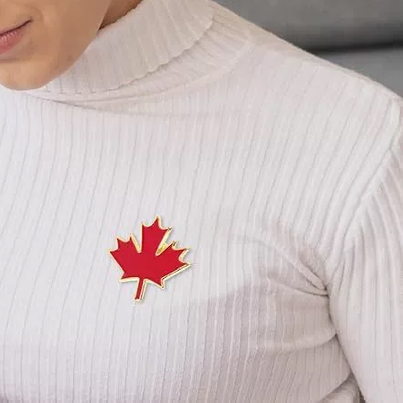 Enameled Red Maple Brooches Ca - Women'S Accessories Canada 评论和价格