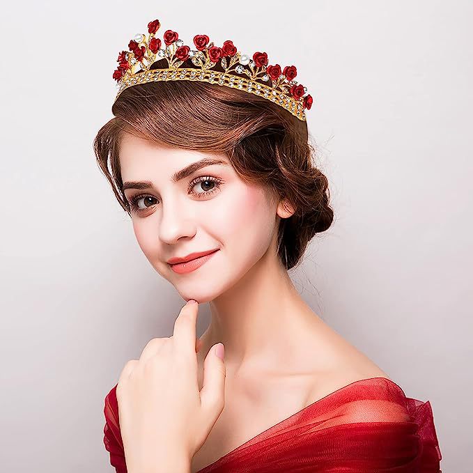Baroque Ceramic Bridal Crown R - Women'S Accessories Jewelry 评论和价格