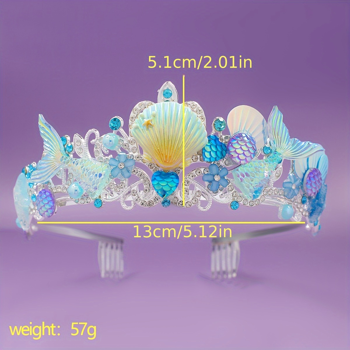 2025 New Mermaid Hair Comb Cro - Women'S Accessories Jewelry 评论和价格