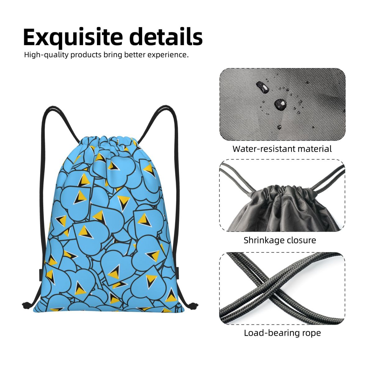 Saint Lucia Country Flag Love  - Women Accessories Poster 评论和价格